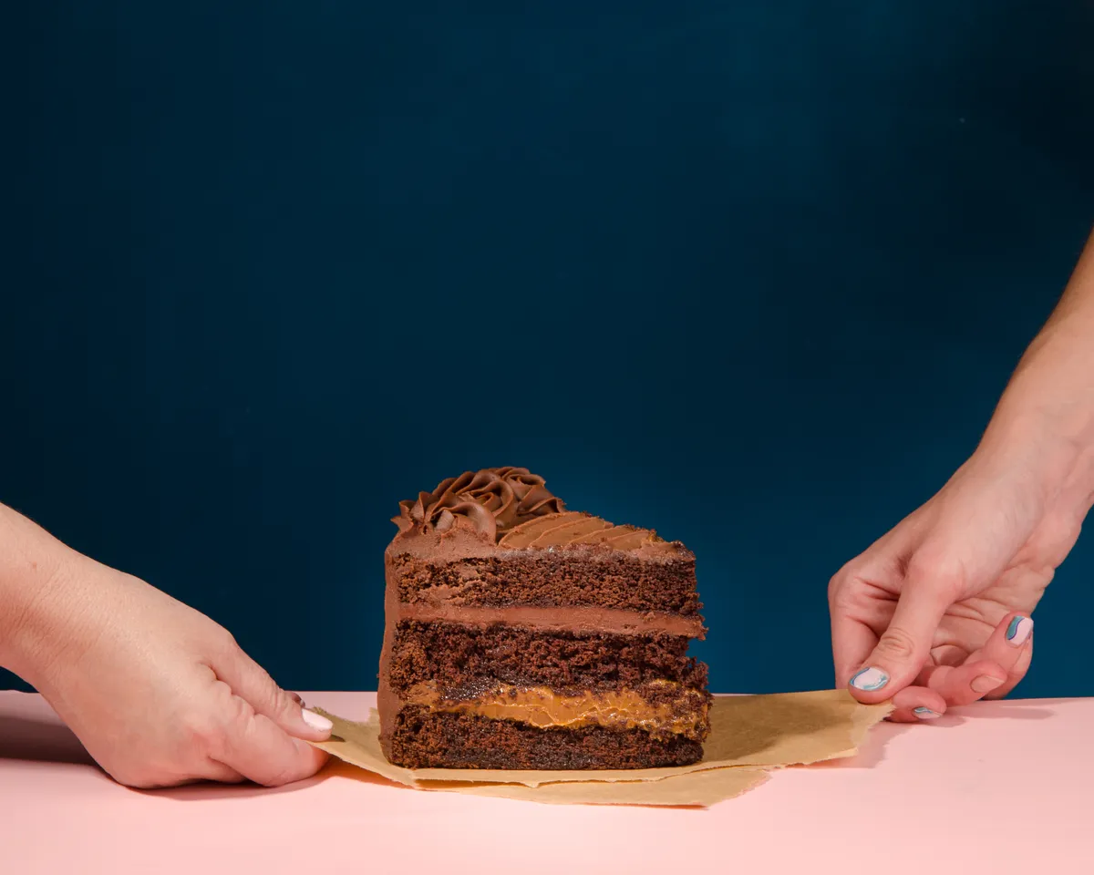 Bizcochuelo de chocolate y nutella
